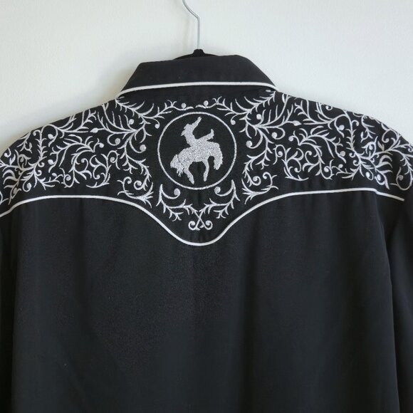 VINTAGE 90s Men's Roper Embroidered Western Shirt | Cowboy Style | Size XL - Picture 7 of 12